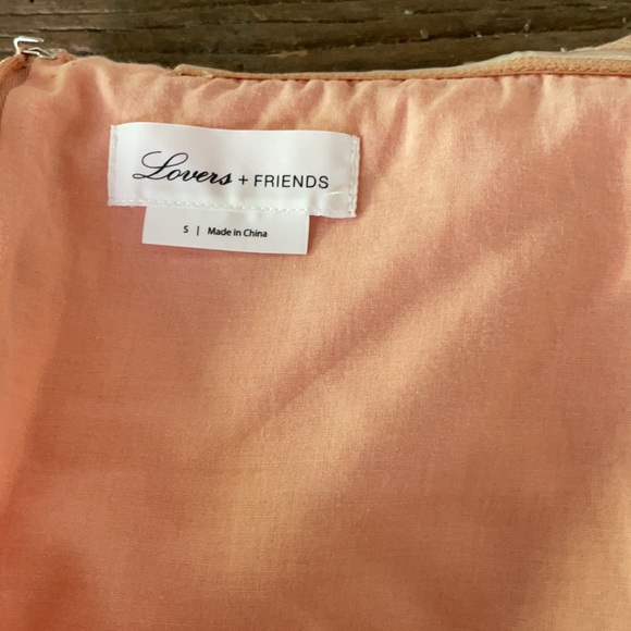 Lovers & Friends linen strapless ruffled top EUC - Picture 5 of 8